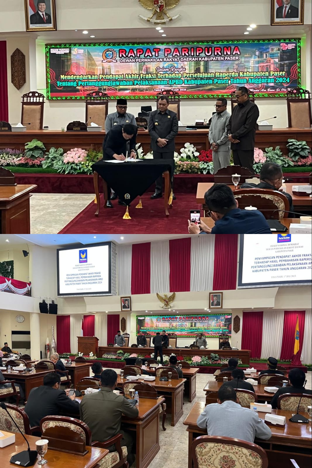 Banggar DPRD Paser Berikan Rekomendasi Raperda Pertanggungjawaban APBD 2024
