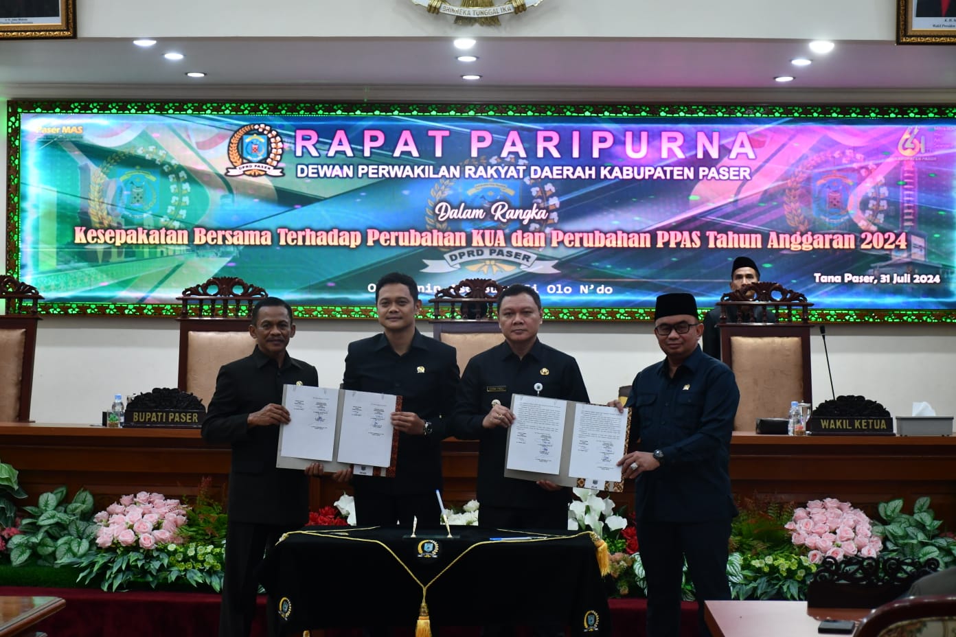 Nota Kesepakatan Perubahan KUA-PPAS 2024  Resmi Ditanda Tangani